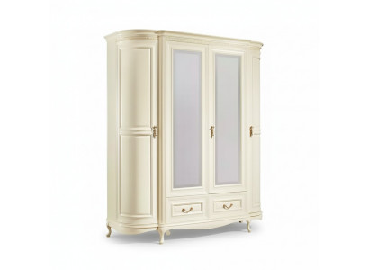 Armoire de chambre en bois blanc de luxe Armoires de mobilier en bois