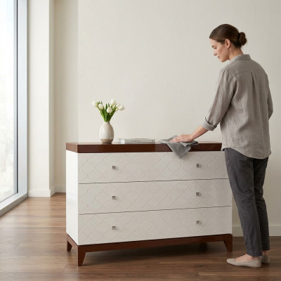 Luxus-Schubladen Sideboard Wohnzimmer Holz Design Sideboard Möbel Kommode