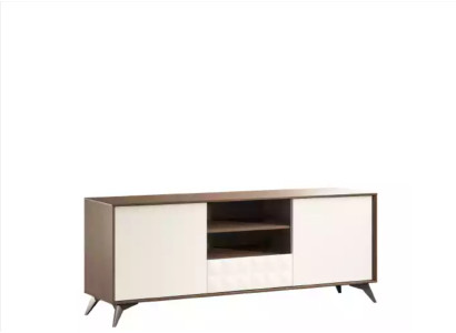 Conception étagère murale étagère armoire salle de séjour meuble TV bas bibliothèque murale en bois