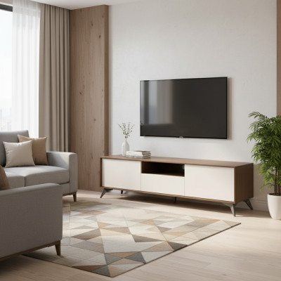 Meuble TV bas Meuble bas Unité murale Design moderne Buffet en bois
