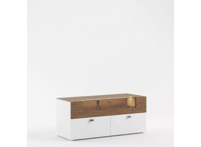 Unité murale Meuble TV Cabinet TV blanc Meuble TV bas Vitrine en bois Moderne Salon