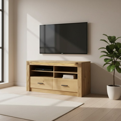 Garde-robe TV de luxe Meuble TV Commode Bahut Etagère murale Bois