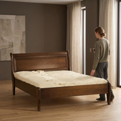 Revêtement de lit de luxe, lits doubles de luxe de la chambre d'hôtel de luxe