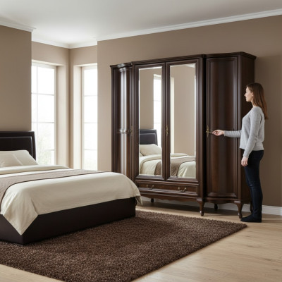 Armoire Armoire Armoires en bois de luxe Mobilier de design Mobilier de luxe Chambre à coucher