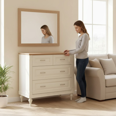 Commode Design en bois Commode de chambre Buffet Commode Moderne Nouveau Luxe