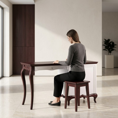 Classique r Bureau Mobilier de bureau luxueux en bois blanc exclusif