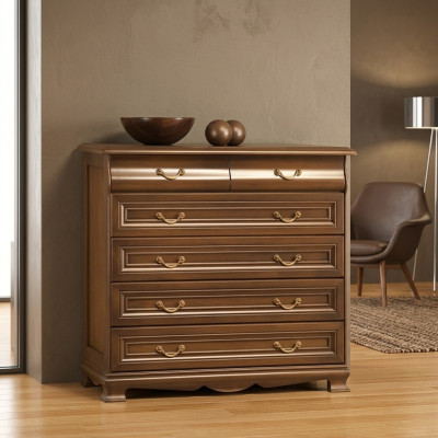 Tiroirs Commode Bois massif Armoire Chêne Bois massif Commodes Buffet neuf