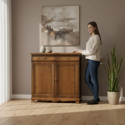 Commode Buffet Meuble Armoire Commode dans Groupe de salon Bois