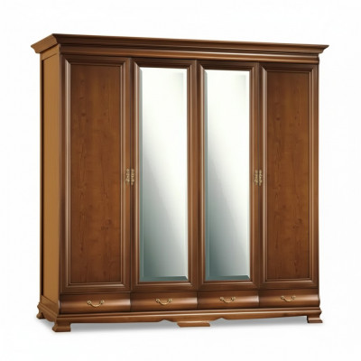 Armoire Armoire de chambre Marron Couleur Baroque Rococo Armoires