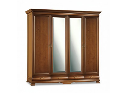Armoire Armoire de chambre Marron Couleur Baroque Rococo Armoires