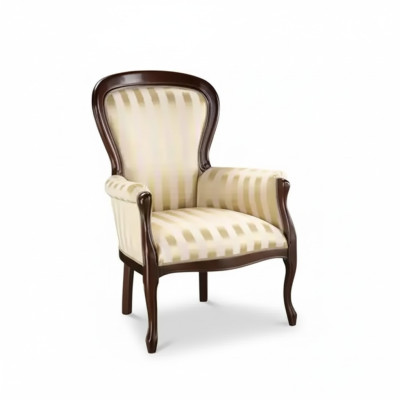 Fauteuil de luxe Salon Fauteuil en textile Design classique Rembourrage