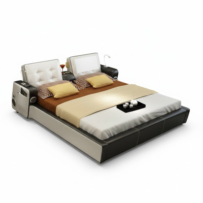 Lit multifonction Lit Double Lit Moderne Cadre de Lit Lits 180 x 200 cm
