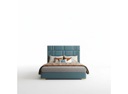 Ensemble de chambre à coucher Designer Luxury Group Suite nouveau Lit 2x Table de chevet 3 pièces.