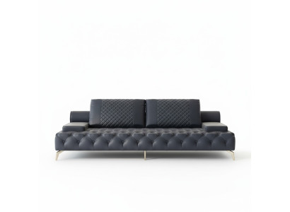 Canapé 3 places Mobilier Cuir Trois Canapés 3 places Style de salon 3 places Chesterfield
