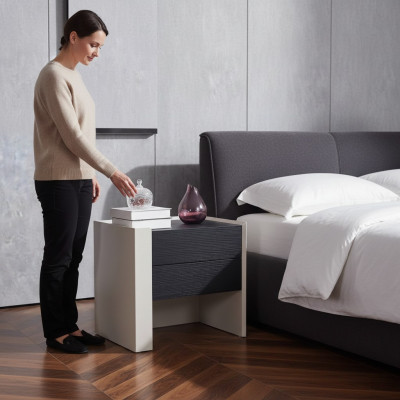 Table de chevet de luxe, table de nuit, commode, console avec tiroir de design