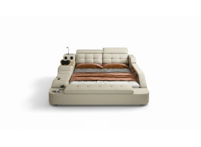 Lit multifonction Lit double Lit moderne Cadre de lit 180x200cm nouveau