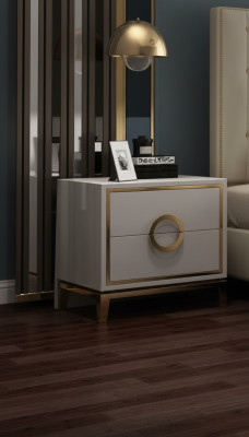 Conception Table de nuit Console Tables d'appoint Tables de chevet Chambre de sommeil en bois de luxe nouvelle