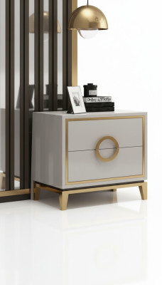 Conception Table de nuit Console Tables d'appoint Tables de chevet Chambre de sommeil en bois de luxe nouvelle