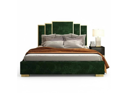Design Lit Textile Lits de Luxe Moderne Chambre Hôtel Sommeil Châssis 180x200