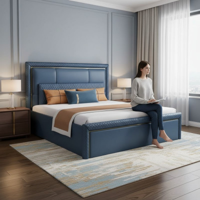 Design de lit moderne Lits rembourrés Lit cadre 180x200cm