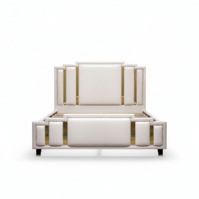 Revêtement de lit en cuir Design Luxueux Double Chambres d'hôtel pour dormir