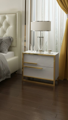 Table de nuit de design Console de côté de chambre de luxe Consoles Tables