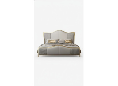 Lit de design Lits de luxe Cadre de lit moderne Chambre d'hôtel pour dormir Hôtel