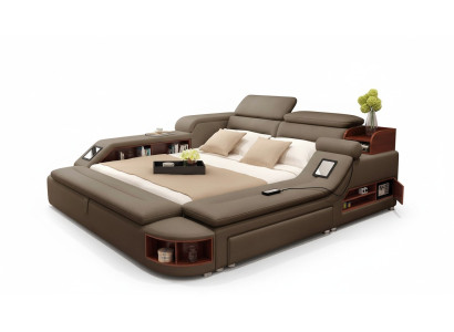 Lit multifonction Lits doubles Lit moderne Cadre de lit Lits 180x200cm