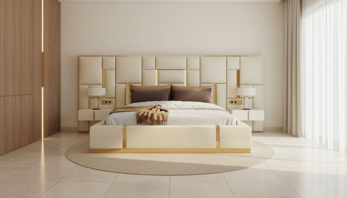 Conception Ensembles De Chambre Lit Moderne Hôtel De Luxe Lits Mobilier