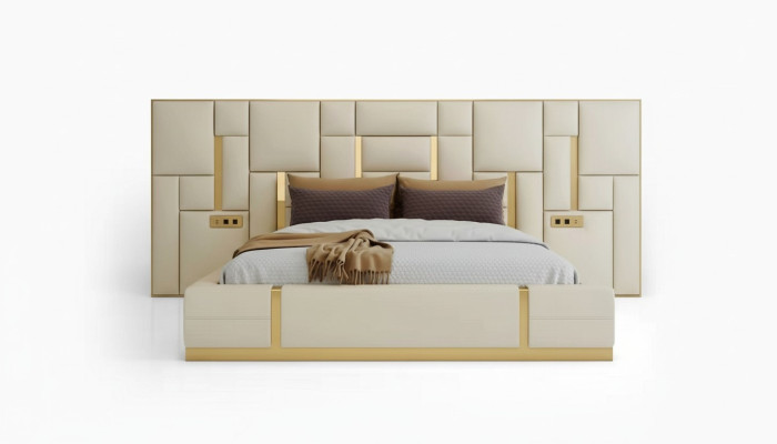 Conception Ensembles De Chambre Lit Moderne Hôtel De Luxe Lits Mobilier