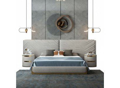 Conception de rembourrage de lit doubles de luxueux lits d'hôtel de luxe de lits d'hôtel de luxe de meubles