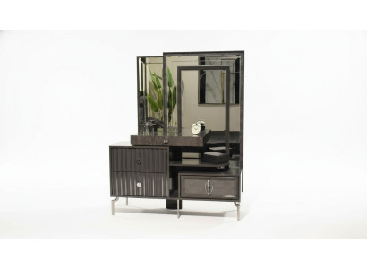 Coiffeuse noire de luxe en bois Console de design de meubles de chambre à coucher