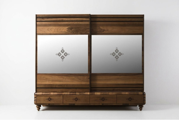 Armoire moderne Armoire de luxe Armoires en bois Chambre marron