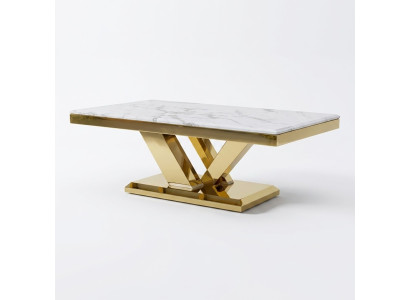 Table basse Design Table Salon Luxe Tables basses Mobilier 130x70 Métal