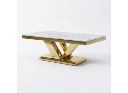 Table basse Design Table Salon Luxe Tables basses Mobilier 130x70 Métal