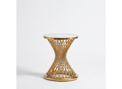 Table basse Ronde Table d'appoint Table de designer Table de salon en acier inoxydable