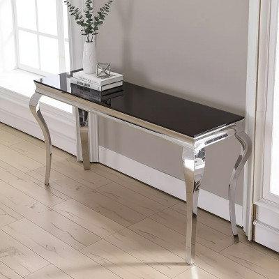 Meuble d'appoint en métal, acier inoxydable, consoles Meuble de rangement Mobilier de luxe