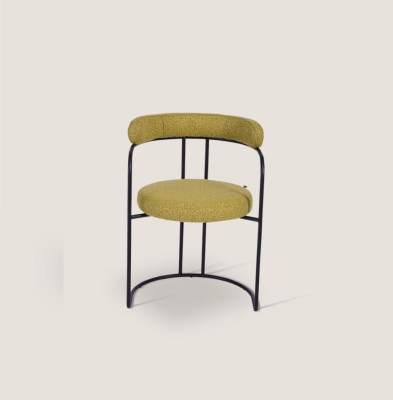 Chaise rembourrée verte pour salon, chaises de salle de séjour, siège simple, meubles élégants