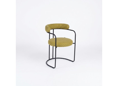 Chaise rembourrée verte pour salon, chaises de salle de séjour, siège simple, meubles élégants