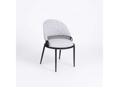 Chaise de salle à manger blanche Chaises de luxe Rembourrage Siège simple Tissu Style Mobilier