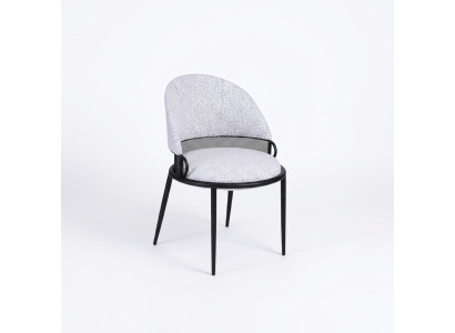 Chaise de salle à manger blanche Chaises de luxe Rembourrage Siège simple Tissu Style Mobilier