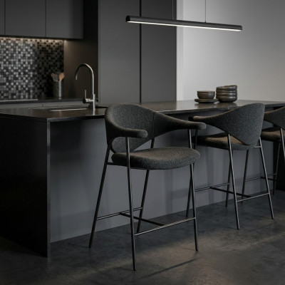 Meubles de salle à manger design élégant Chaises avec des pieds en acier Moderne