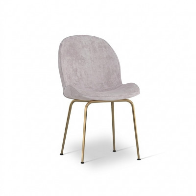 Chaise de salle à manger grise claire chaise designer chaises rembourrées moderne une place.