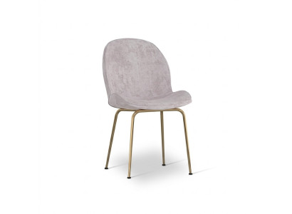 Chaise de salle à manger grise claire chaise designer chaises rembourrées moderne une place.