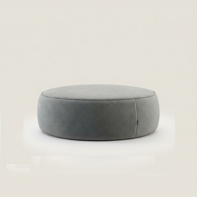 Tabouret rond gris de luxe pour chambre tabouret de côté de meubles de chambre.