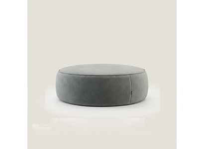 Tabouret rond gris de luxe pour chambre tabouret de côté de meubles de chambre.