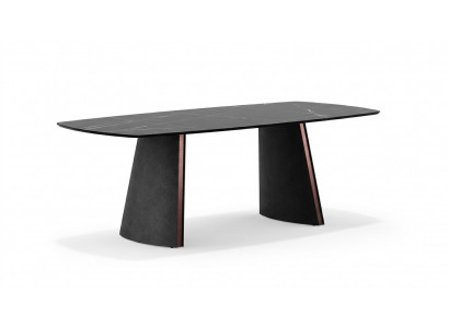 Table de salle à manger de luxe en gris foncé Tables de salle à manger Mobilier de designer neuf