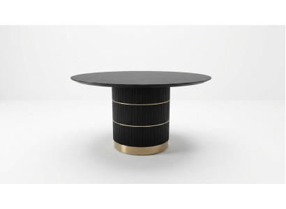Tables Table ronde Table à manger de luxe Mobilier de salle à manger Table de designer Base en métal