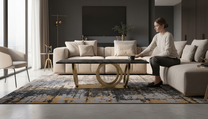 Table à manger en marbre moderne de luxe mobilier Table de salle à manger Design Tables 200x100
