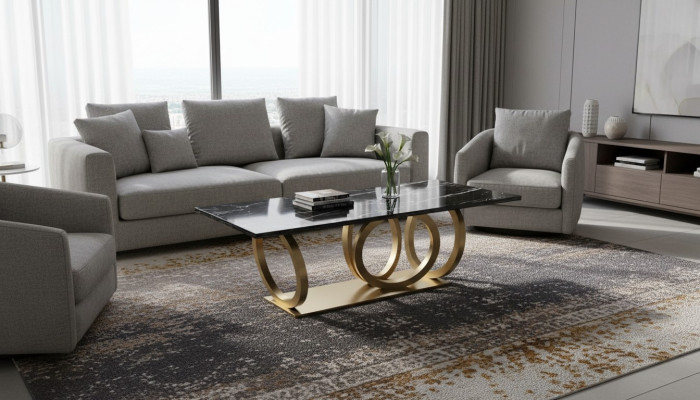 Table à manger en marbre moderne de luxe mobilier Table de salle à manger Design Tables 200x100